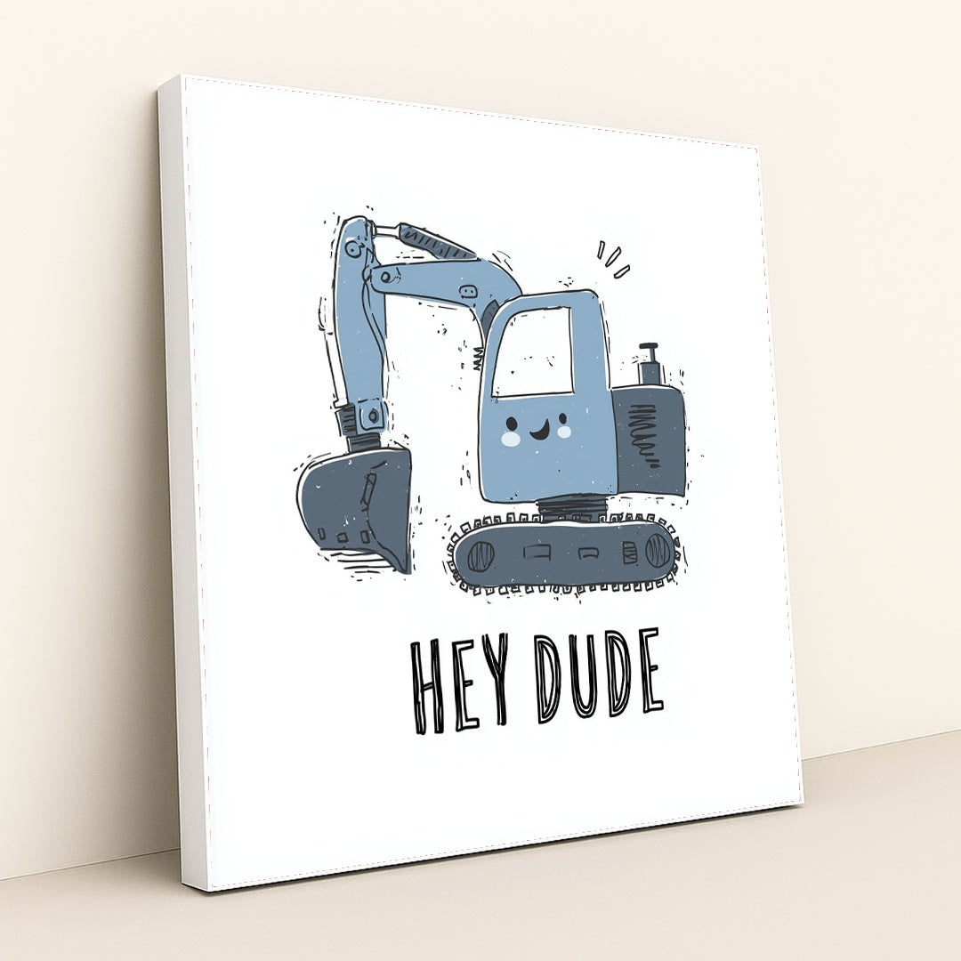 Hey Dude's Daily Dig by Melissa King - White Frame Stretchiez