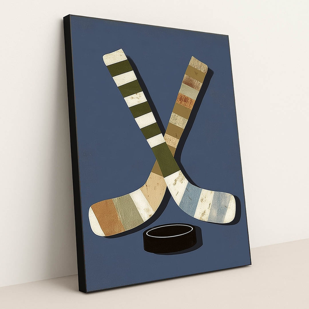 Hit the Ice! by Melissa King - Black Frame Stretchiez