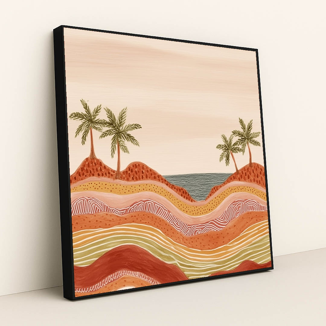 Horizon Line by Sarah Jones - Black Frame Stretchiez