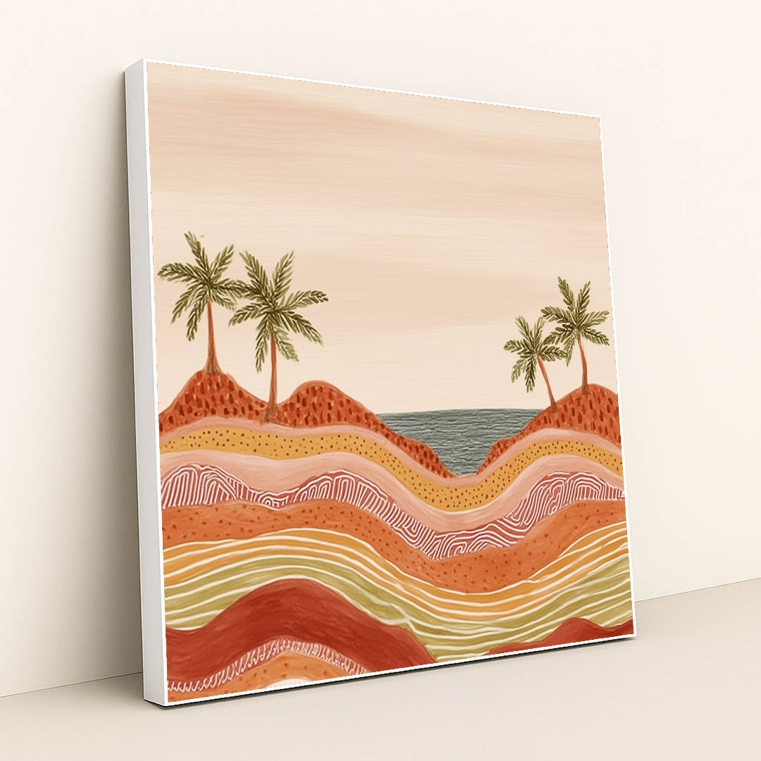 Horizon Line by Sarah Jones - White Frame Stretchiez