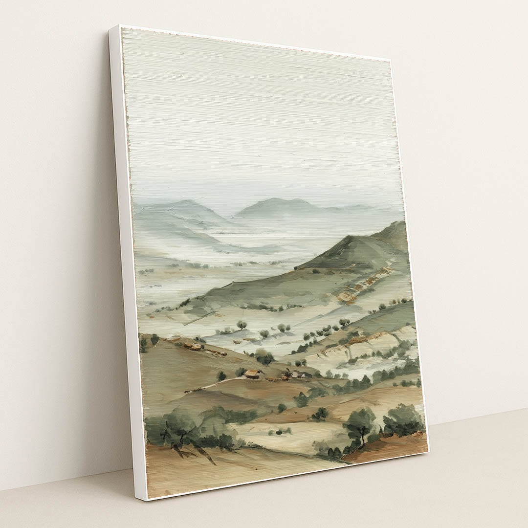 Hush, Little Hills by Melissa King - White Frame Stretchiez