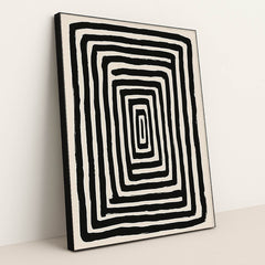 Hypnotic Maze by Jade Morgan - Black Frame Stretchiez