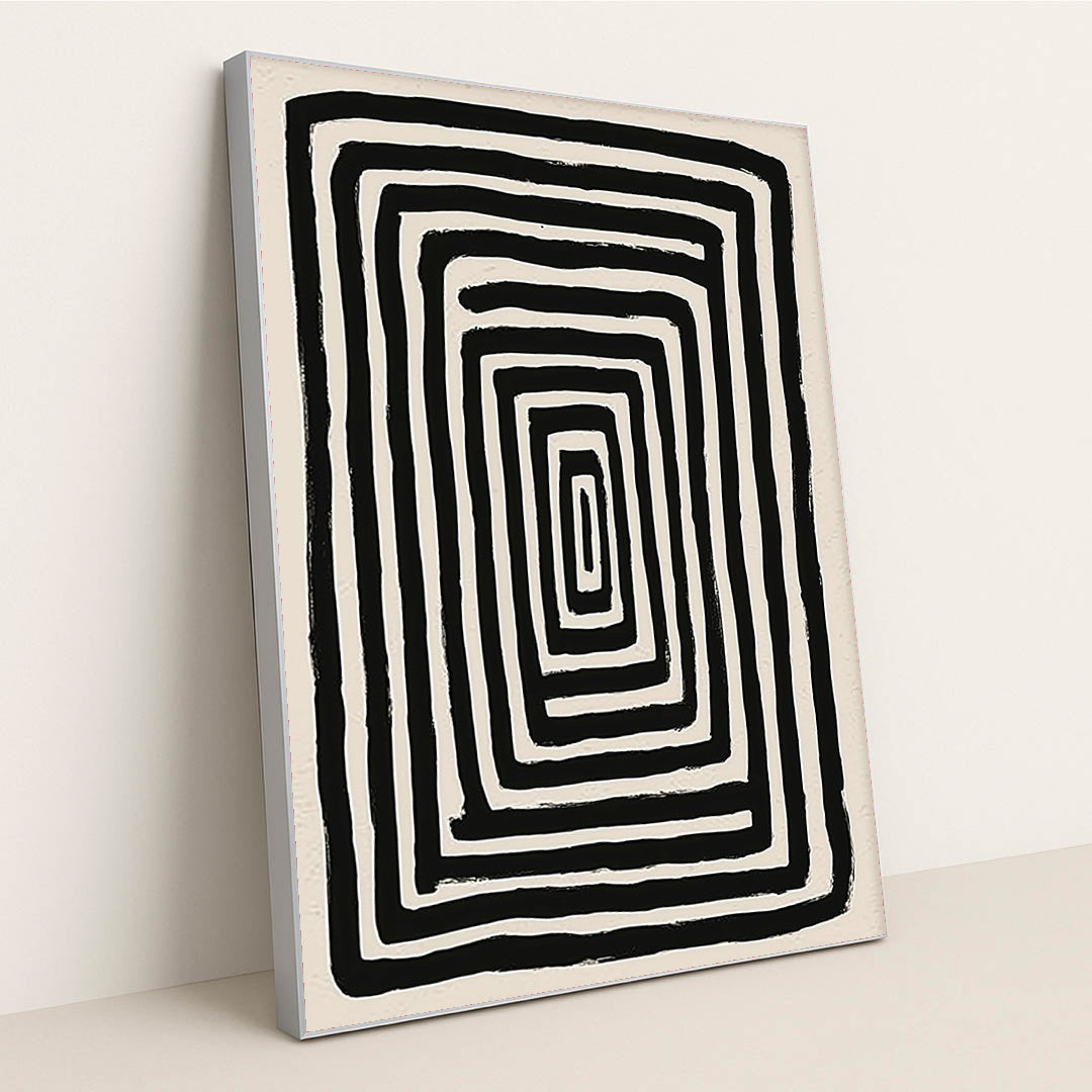 Hypnotic Maze by Jade Morgan - Silver Frame Stretchiez