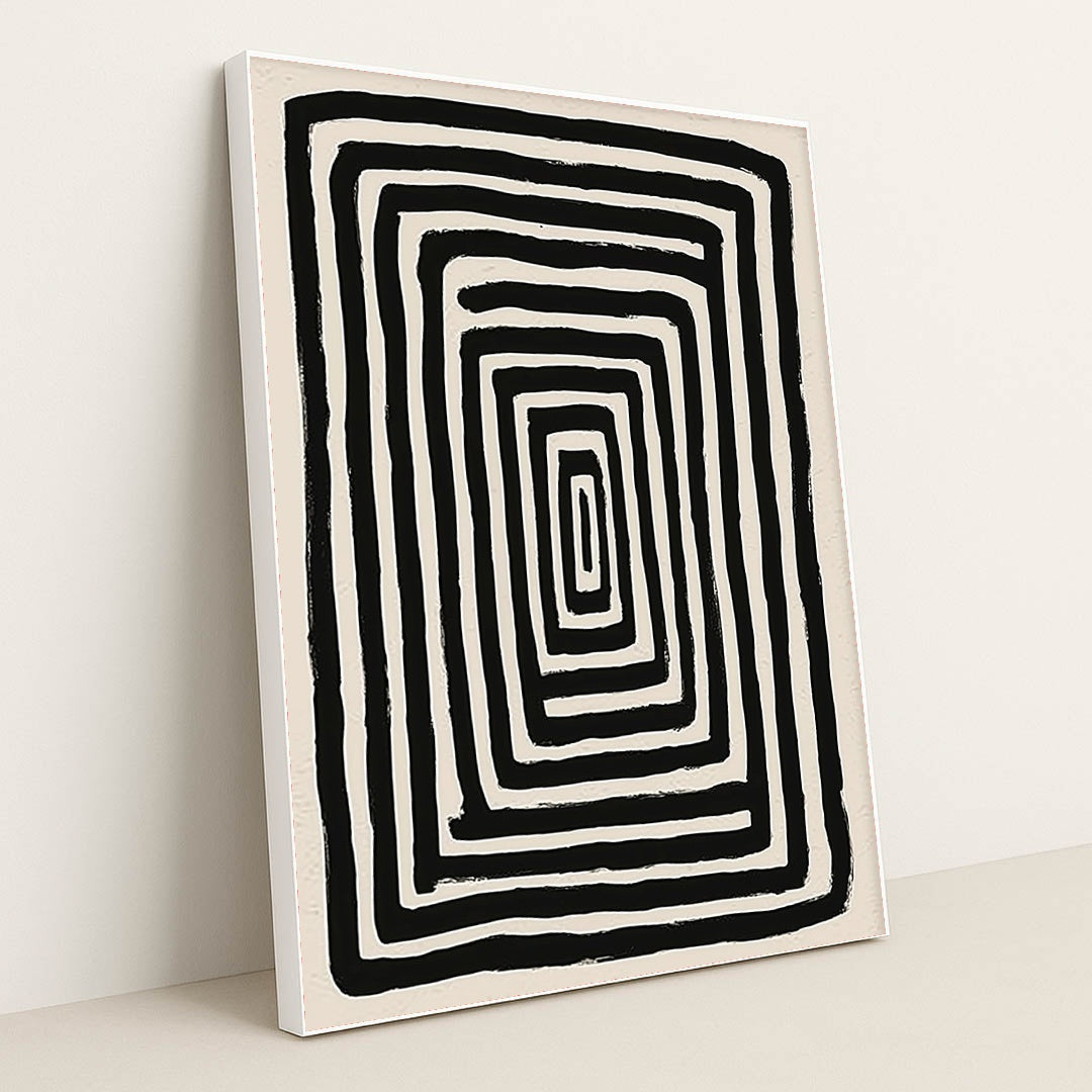 Hypnotic Maze by Jade Morgan - White Frame Stretchiez