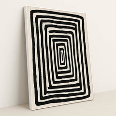 Hypnotic Maze by Jade Morgan - White Frame Stretchiez