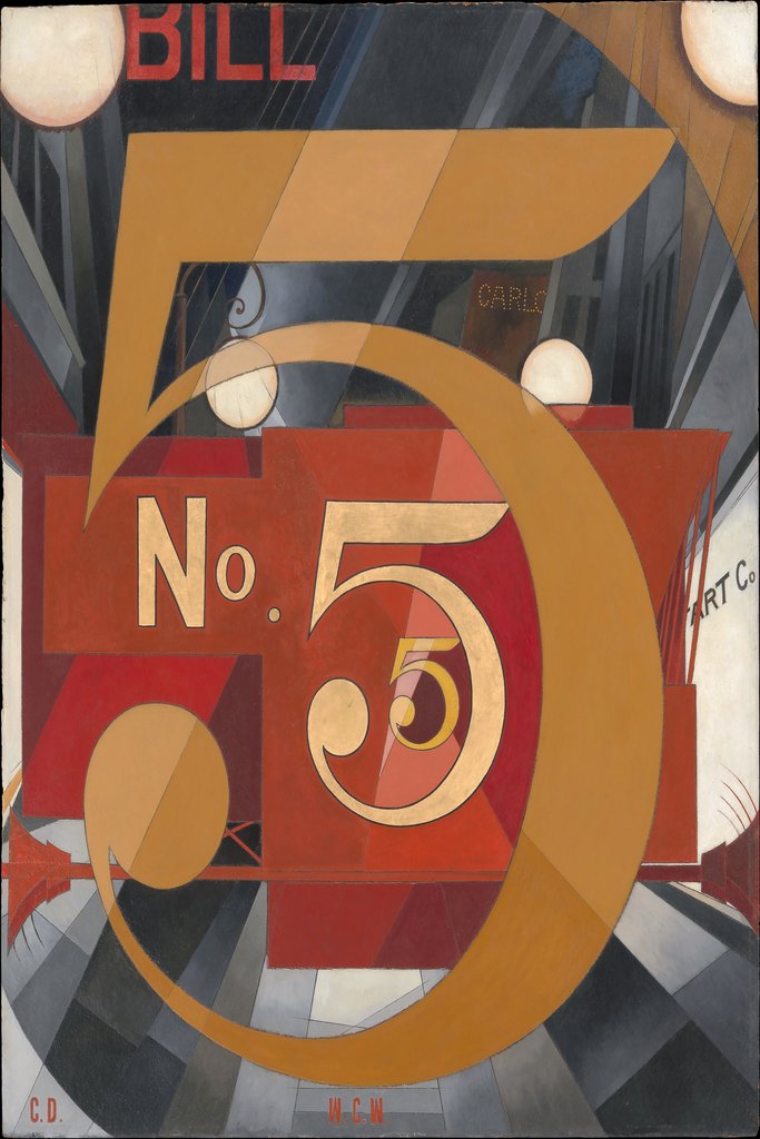 I Saw the Figure 5 in Gold (1928) by Charles Demuth