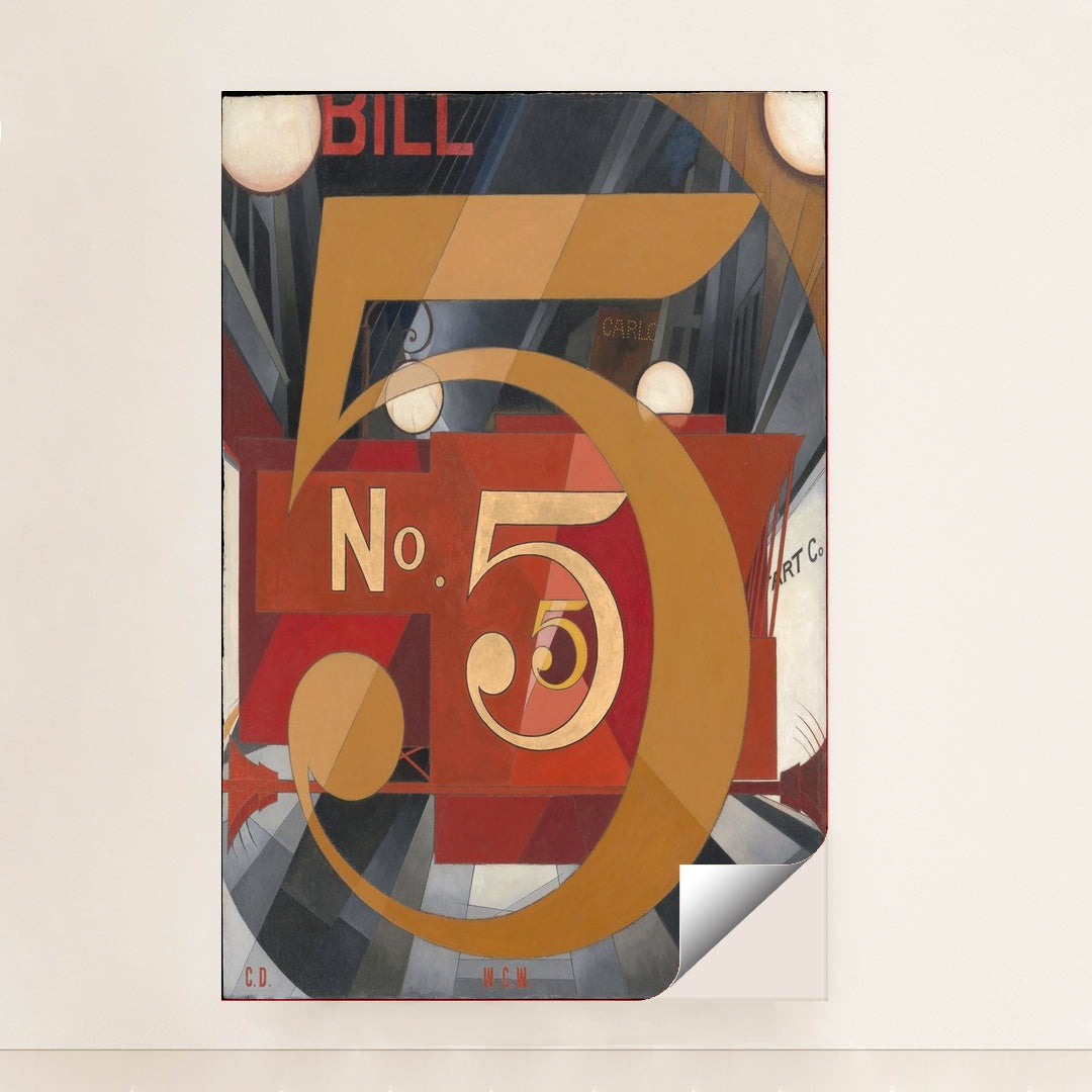 I Saw the Figure 5 in Gold (1928) by Charles Demuth - Peeliez