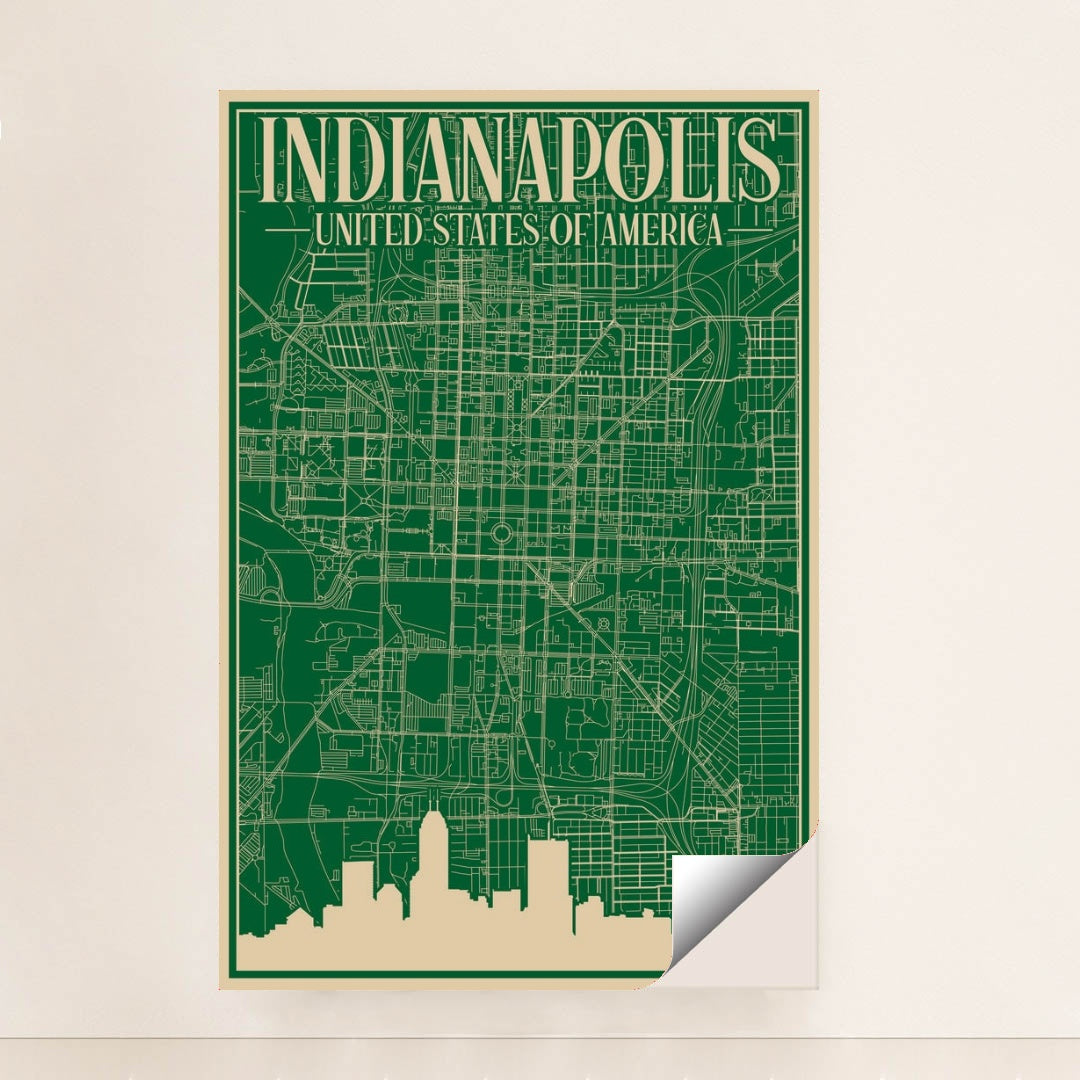 Blueprint of Indianapolis by Anonymous - Peeliez