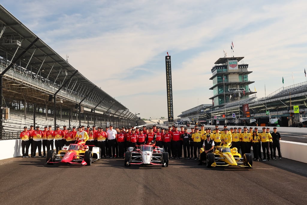 INDY 500 Team Lineup at Indianapolis Motor Speedway by Chris Owens