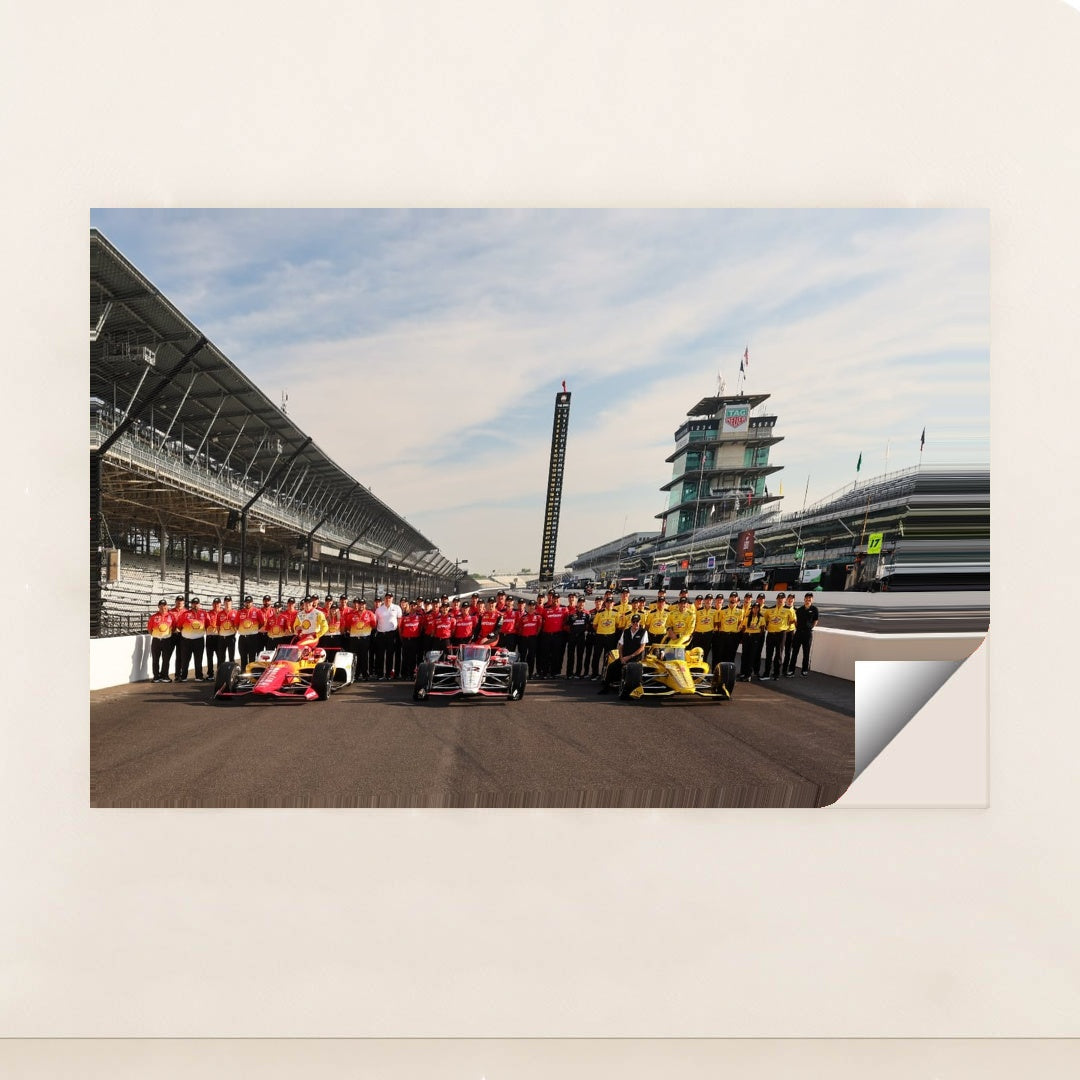 INDY 500 Team Lineup at Indianapolis Motor Speedway by Chris Owens - Peeliez