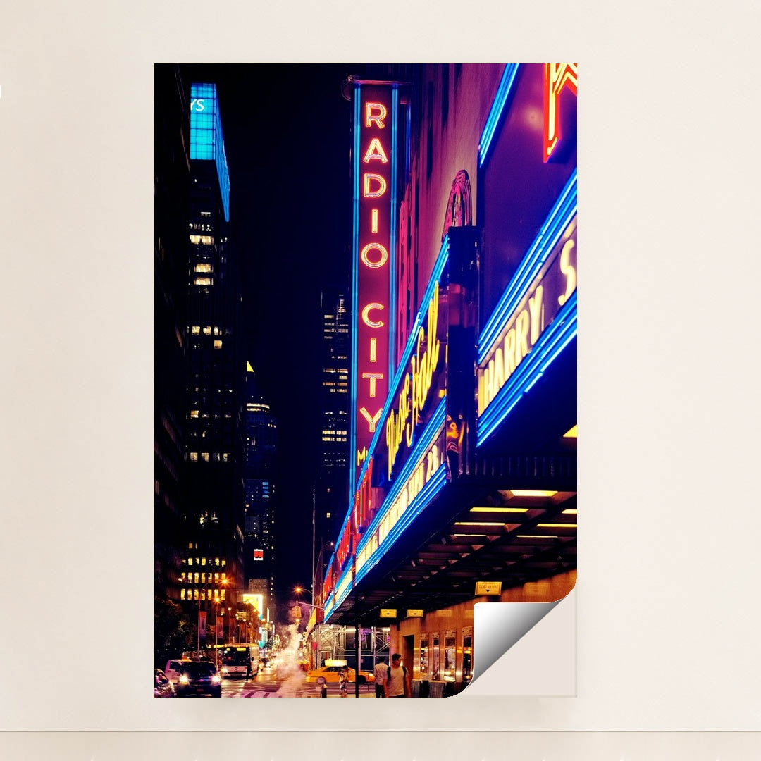 Inlighted Radio City signage by Luca Bravo - Peeliez