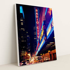 Inlighted Radio City signage by Luca Bravo - White Frame Stretchiez