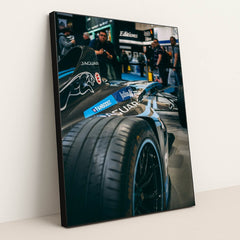 Jaguar Formula E Show Car by Matt Seymour - Black Frame Stretchiez