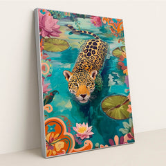 Jaguar Lagoon by Riot & Bloom - Silver Frame Stretchiez