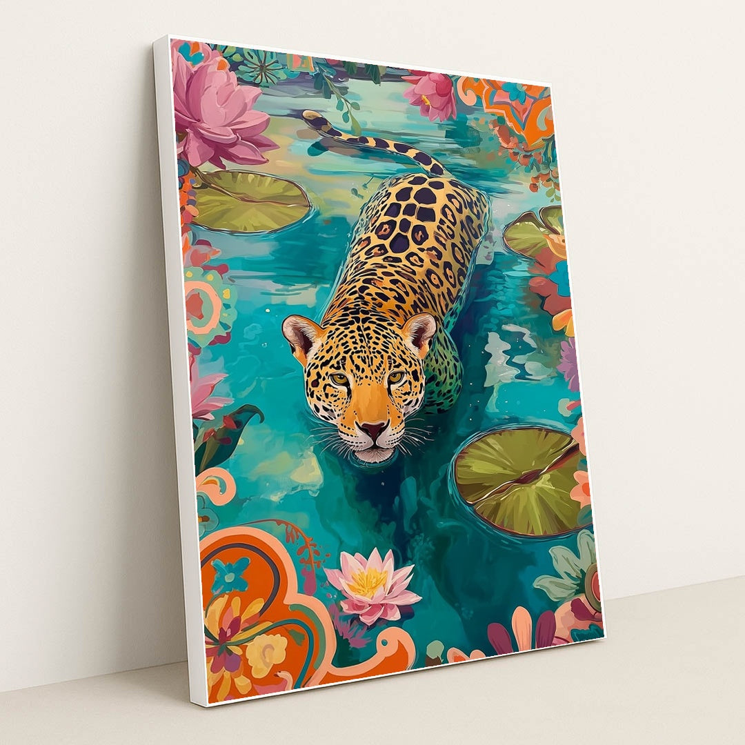 Jaguar Lagoon by Riot & Bloom - White Frame Stretchiez