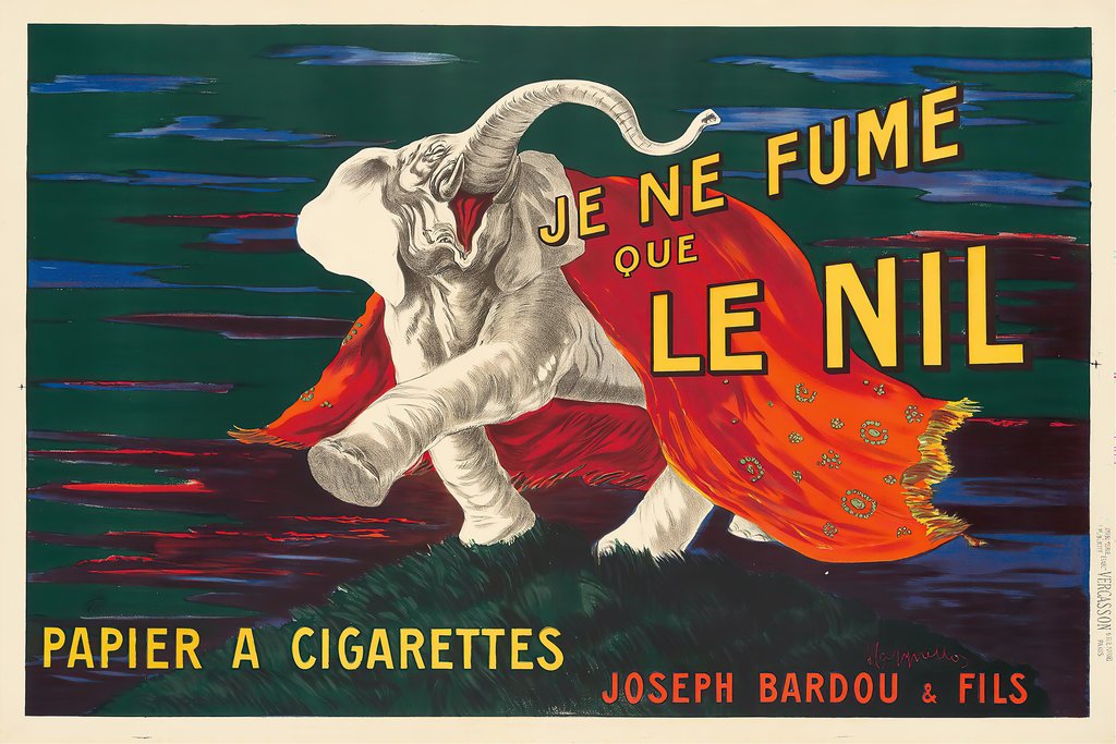 Je Ne Fume Que Le Nil (1912) by Leonetto Cappiello