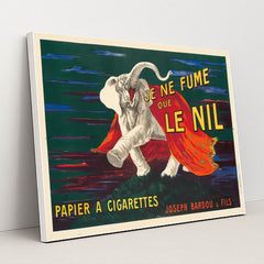 Je Ne Fume Que Le Nil (1912) by Leonetto Cappiello - White Frame Stretchiez
