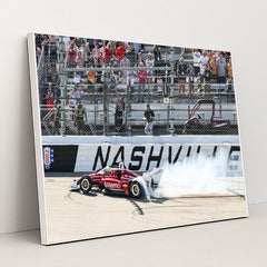Josef Newgarden — Borchetta Bourbon Music City Grand Prix | On the Circuit by James Black - White Frame Stretchiez