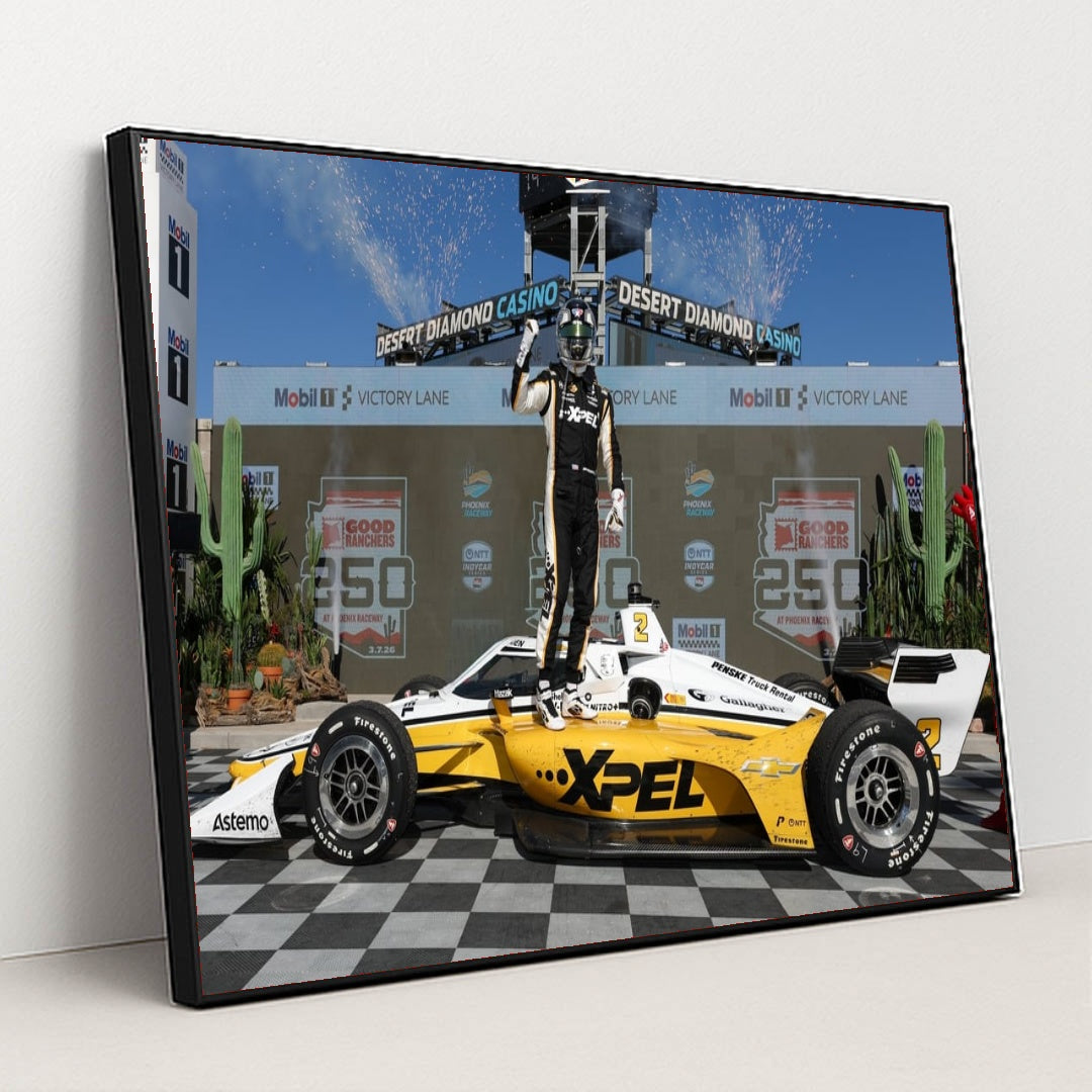 Josef Newgarden — Good Ranchers 250 | Full Speed by Chris Owens - Black Frame Stretchiez