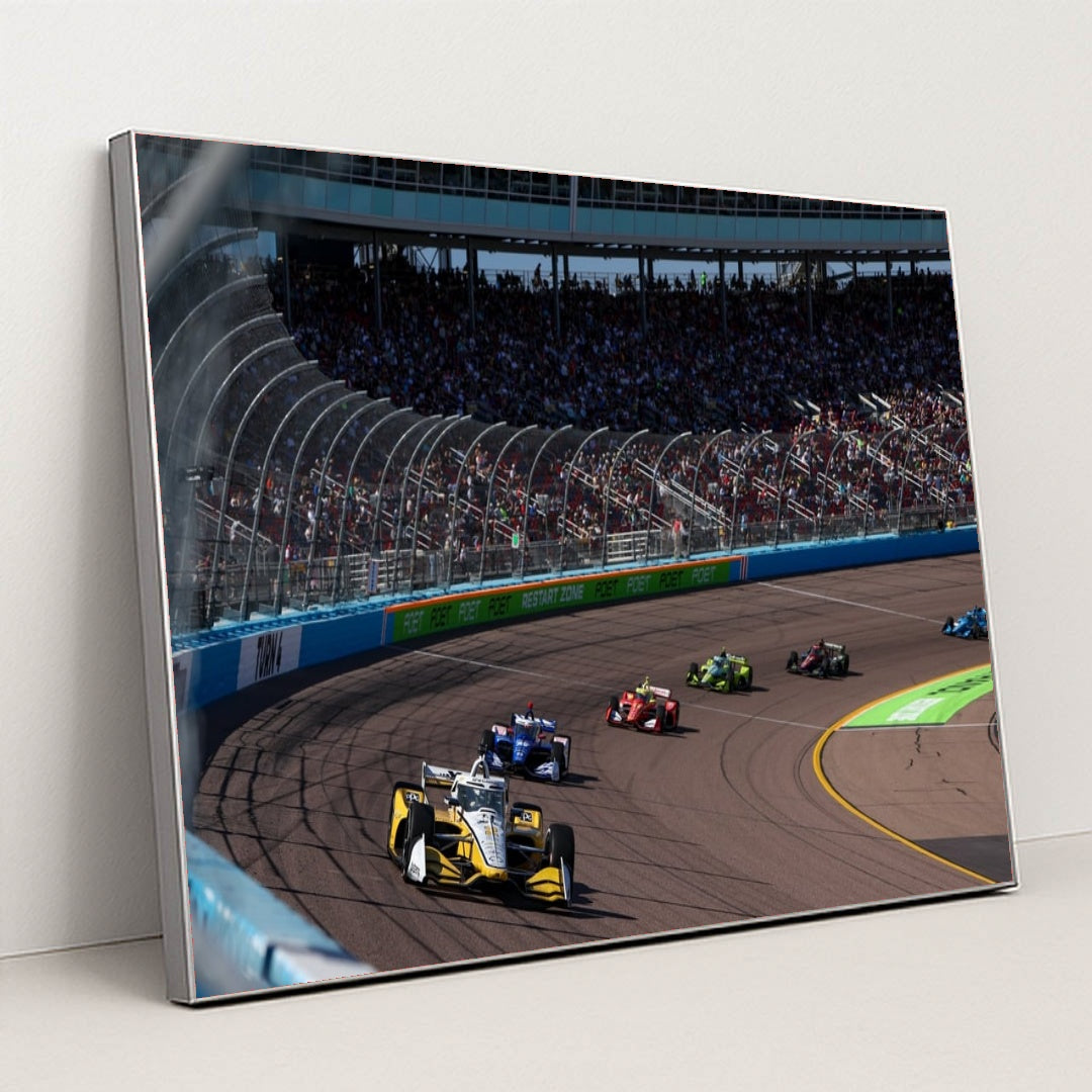 Josef Newgarden — Good Ranchers 250 | Trackside Action by Joe Skibinski - Silver Frame Stretchiez