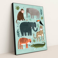 Jungle Jamboree by Melissa King - Black Frame Stretchiez