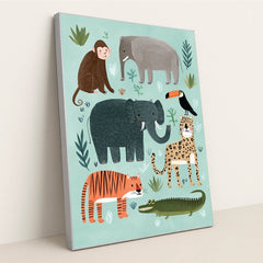 Jungle Jamboree by Melissa King - Silver Frame Stretchiez
