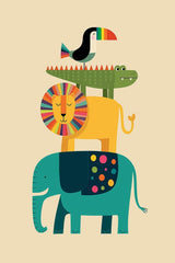 Jungle Totem Tower by Melissa King