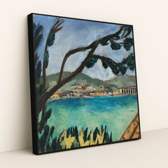 Kleine Landschaft aus Bandol (1938) by Max Beckmann - Black Frame Stretchiez