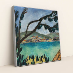 Kleine Landschaft aus Bandol (1938) by Max Beckmann - Silver Frame Stretchiez