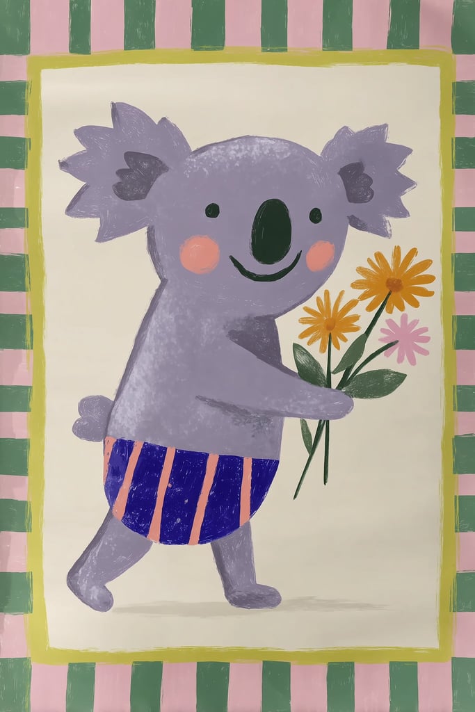 Koala's Floral Delivery by Melissa King