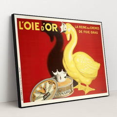 L’Oie d’Or by Leonetto Cappiello - Black Frame Stretchiez