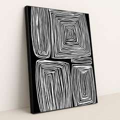 Labyrinth Field by Wall Gusto™ - Black Frame Stretchiez