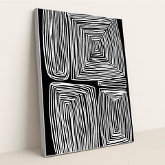 Labyrinth Field by Wall Gusto™ - Silver Frame Stretchiez