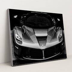 LaFerrari in Monochrome by Adrian Newell - Silver Frame Stretchiez