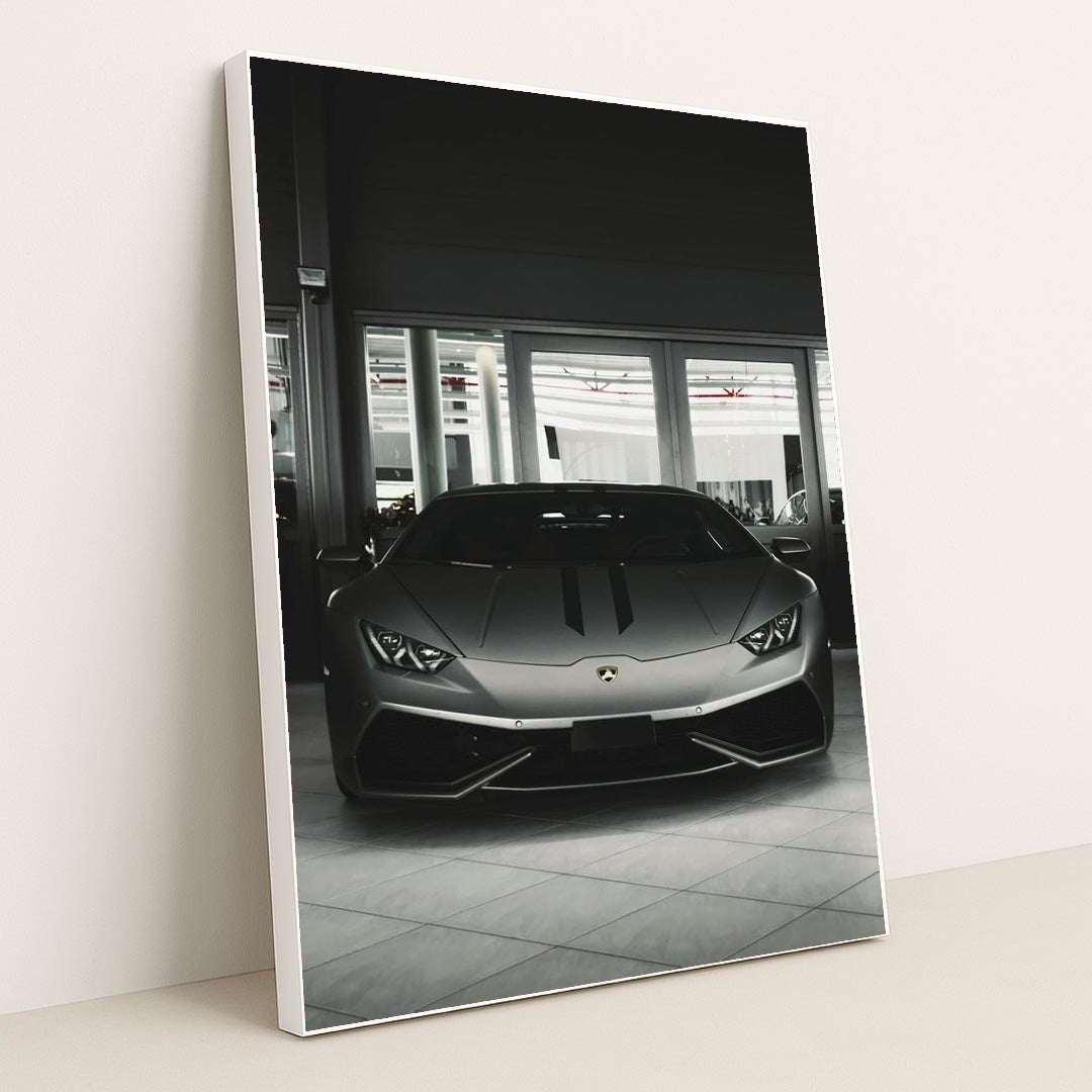 Lamborghini Stare Down by Reinhart Julian - White Frame Stretchiez
