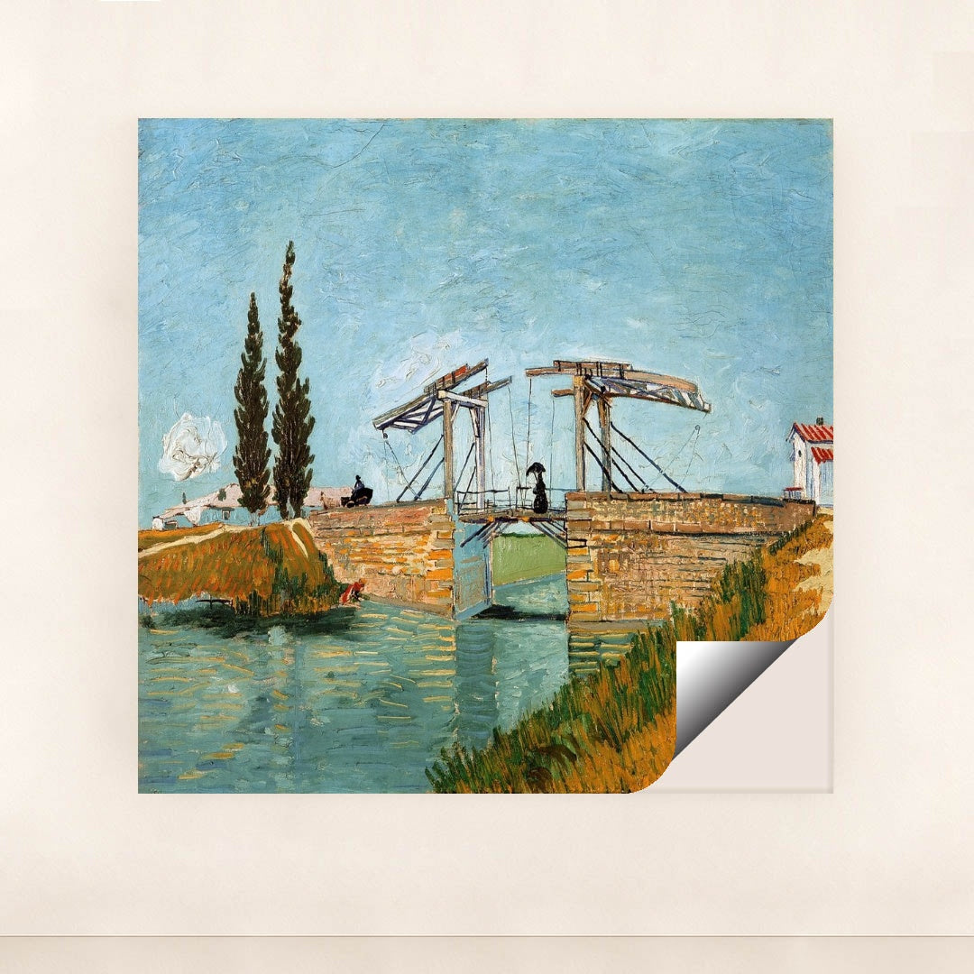 Langlois Bridge at Arles (1888) by Vincent van Gogh - Peeliez