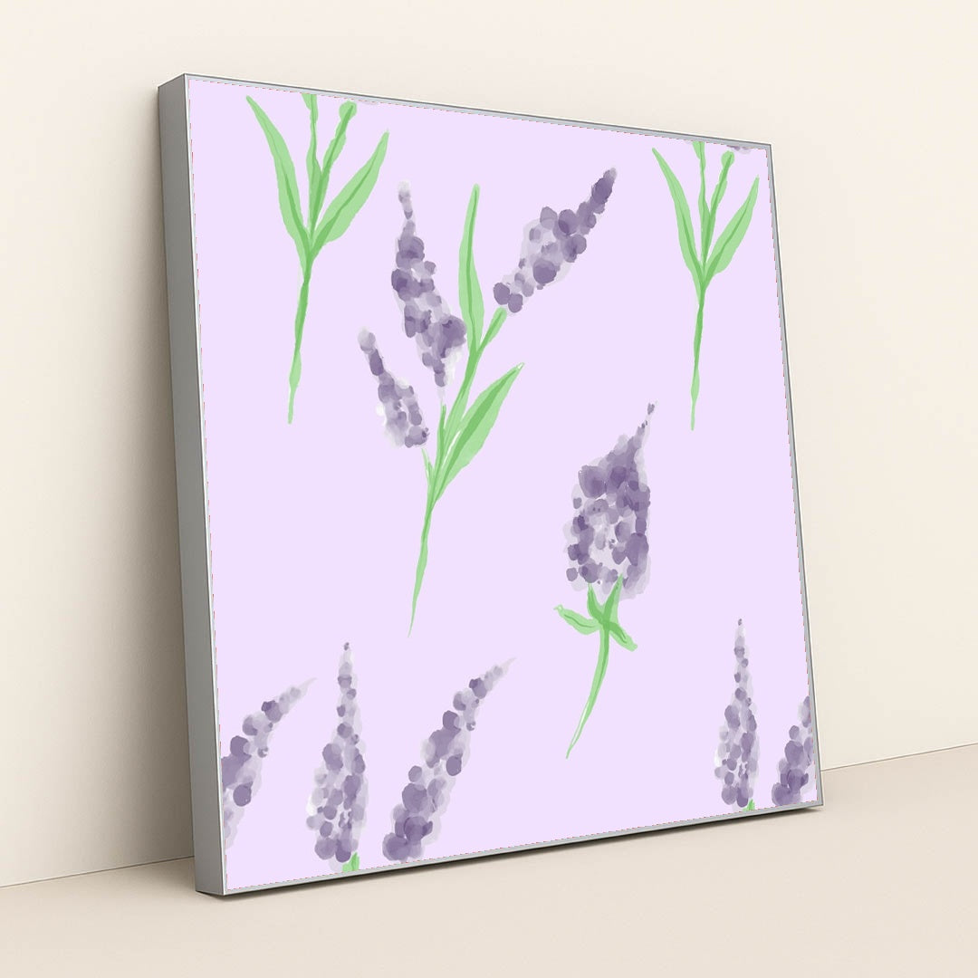 Lavender Drift by Hartono Creative Studio - Silver Frame Stretchiez