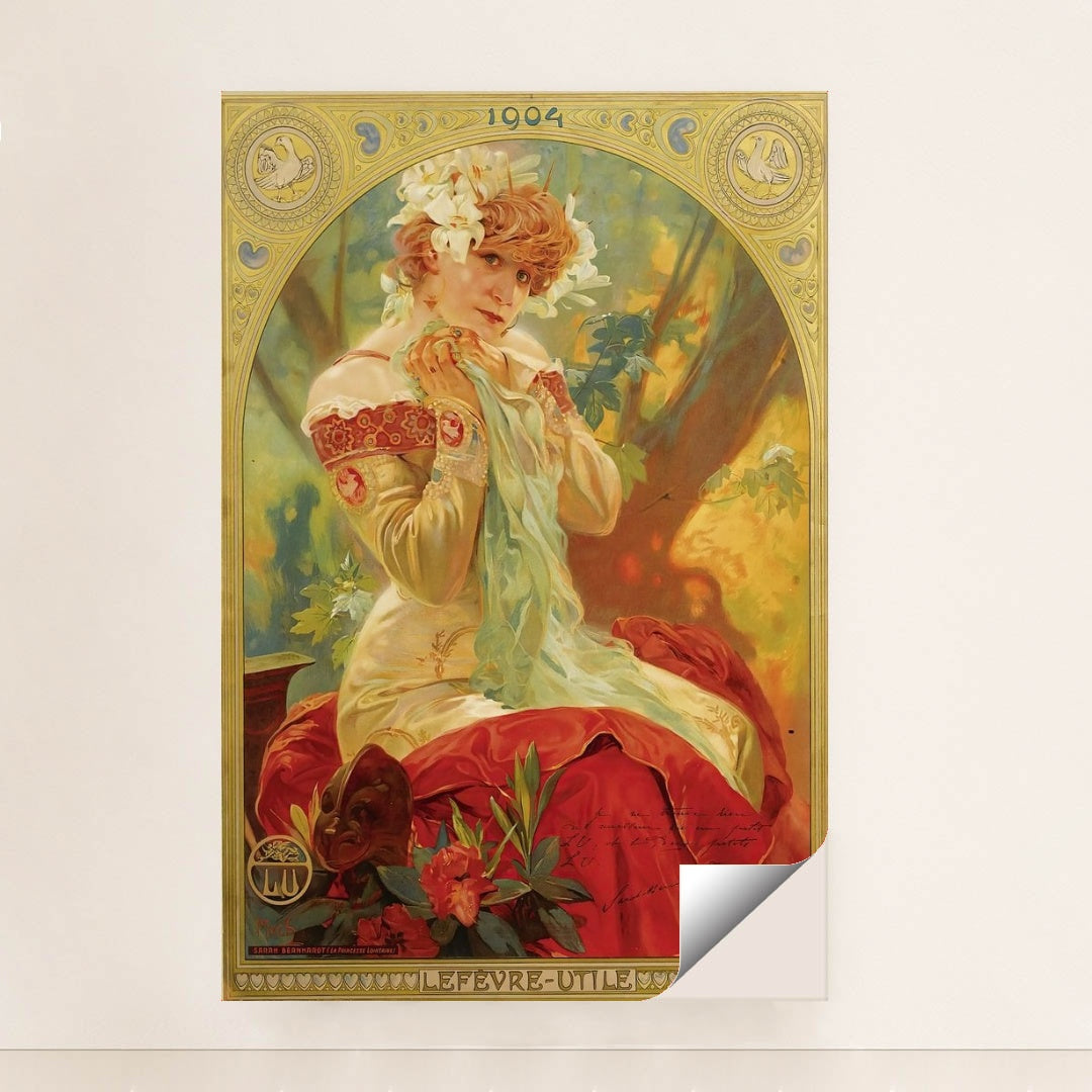 Lefevre-Utile Sarah Bernhardt (1903) by Alphonse Mucha - Peeliez