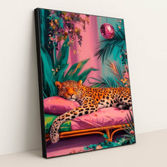 Leopard Lounge by Riot & Bloom - Black Frame Stretchiez