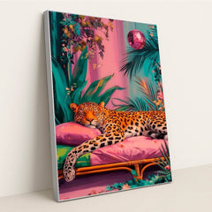 Leopard Lounge by Riot & Bloom - Silver Frame Stretchiez