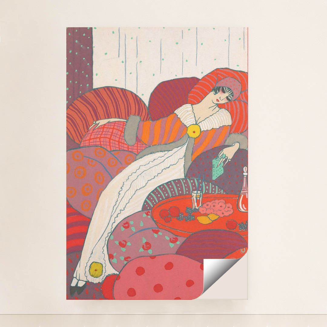 Les Coussins (1912) by Georges Lepape - Peeliez