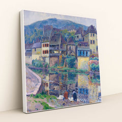 Les Lavandières by Paul Madeline - White Frame Stretchiez