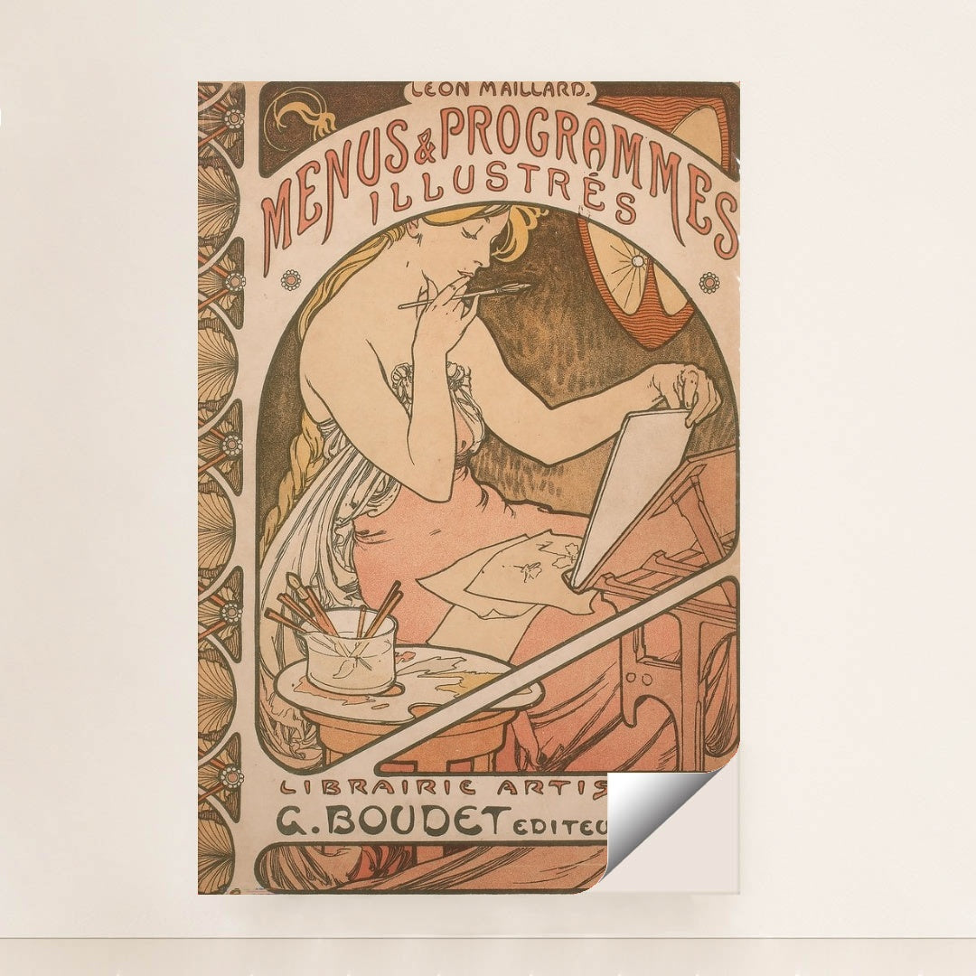 Les Menus and Programmes Illustres by Alphonse Mucha - Peeliez