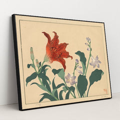 Lily (1920s) by Sakai Hōitsu - Black Frame Stretchiez