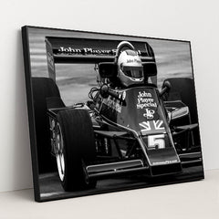 Lotus 72 – John Player Special by Charles Causse - Black Frame Stretchiez
