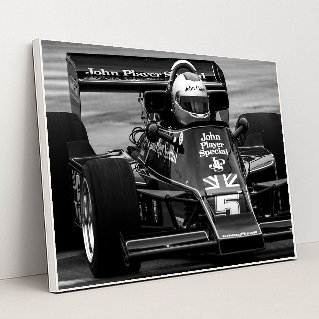 Lotus 72 – John Player Special by Charles Causse - White Frame Stretchiez