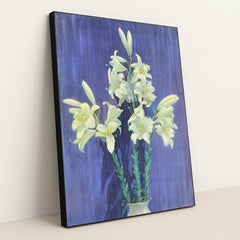 Madonna Lily (1937) by Lafayette F. Cargill - Black Frame Stretchiez
