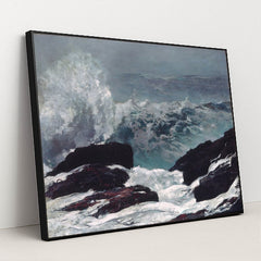 Maine Coast (1896) by Winslow Homer - Black Frame Stretchiez