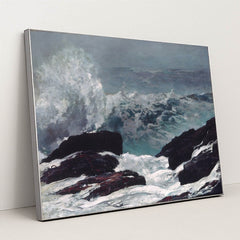 Maine Coast (1896) by Winslow Homer - Silver Frame Stretchiez