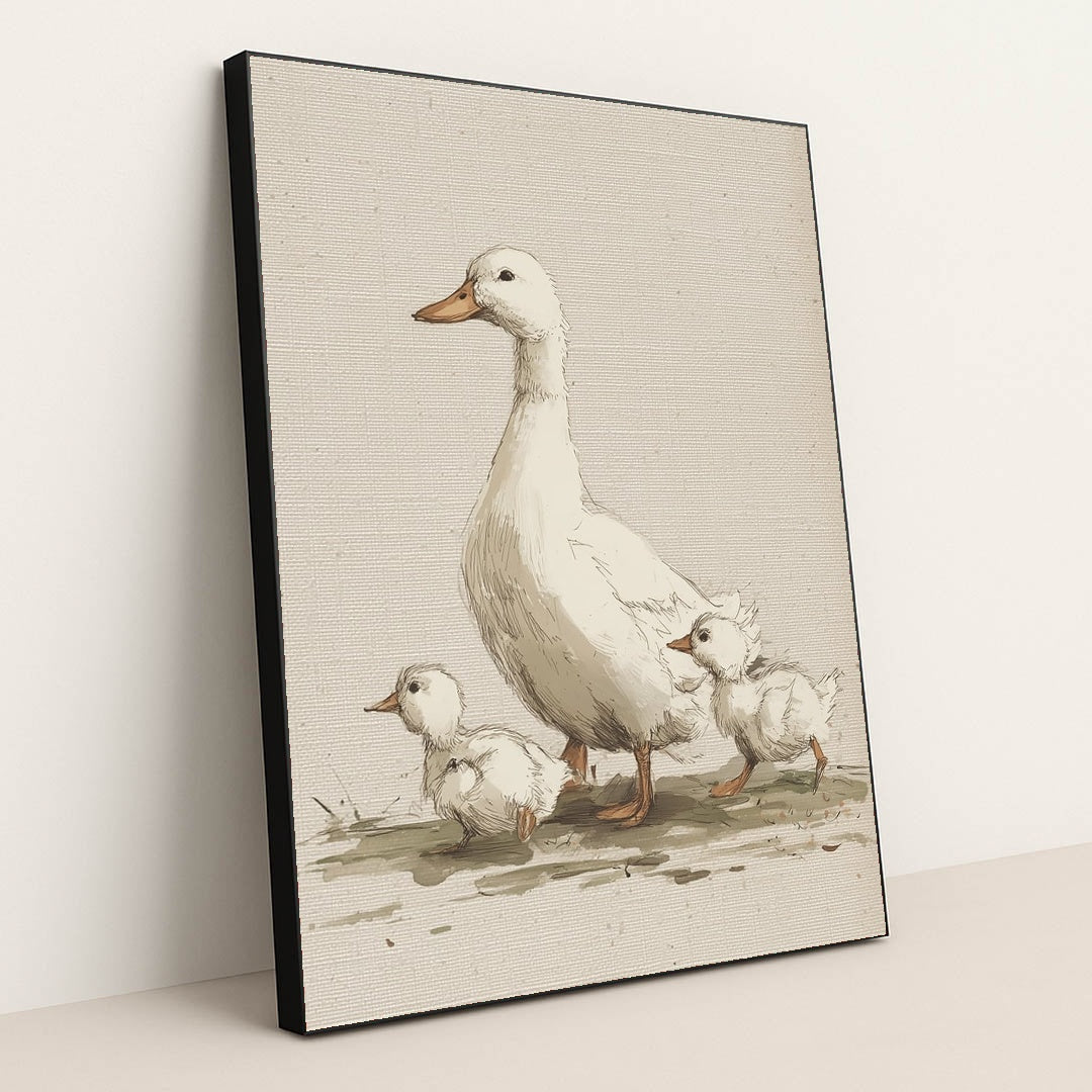 Mama's Little Waddle by Melissa King - Black Frame Stretchiez